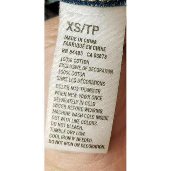 American Eagle Shortalls, Womens Size XS Extra-Small, Distressed, Overall Shorts - Picture 9 of 10